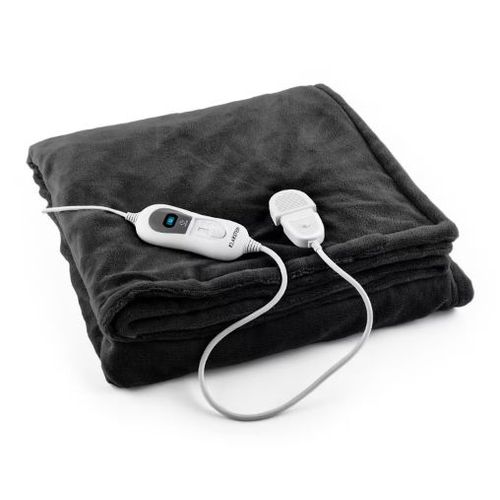 Couverture Chauffante 120w 180x130cm Microfibre - Noir