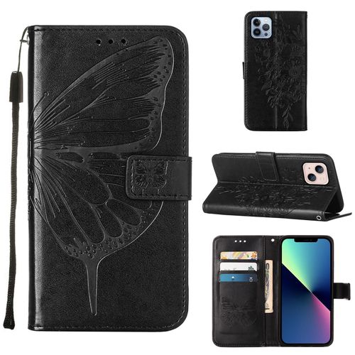 Etui Housse Coque Iphone 13 Etui À Rabat Antichoc Accessoires Pochette Case Nouveau Iphone 13 Coque Pour Iphone 13- Noir