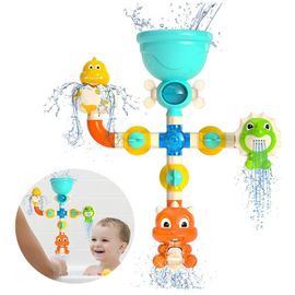 Coffret De Jouets De Bain Pour Bébé, Mignon Animale Baignoire Jouets Tout-Petit Avec Ventouses Tuyaux, Jouet De Douche Cascade Interactif Pour Enfant Garçon Fille 1 2 3 4 5 6 Ans