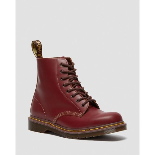 Bottines Dr Martens Boots 1460 Vintage En Cuir Oxblood Quilon