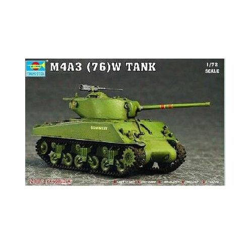 Maquette Char Moyen Us M4a3 76(W) Sherman-Trumpeter