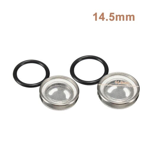 2pcs 14.5mm Joint De Réservoir De Vélo À Intervalles Principaux, Verre De Visée, Moto, D343 Nipseyteko®