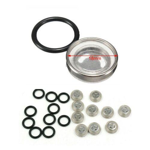 18mm Joint De Frein Maître Cylindre Réservoir En Verre Pour Moto, 10 Jeux, 18mm 12mm 14mm, Pour Honda, Suzuki, Kawasaki, Harley Nipseyteko®