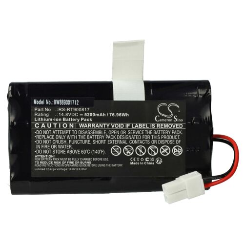 vhbw Batterie compatible avec Rowenta Smart Force Cyclonic RR8155WH robot électroménager (5200mAh, 14,8V, Li-ion)