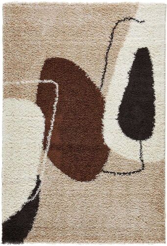 Tapis intérieur en polypropylène Palerme 1062 marron 120 x 160 cm