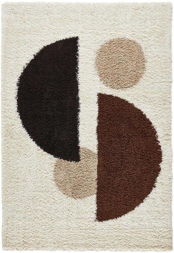 Tapis intérieur en polypropylène Palerme 1064 marron 120 x 160 cm