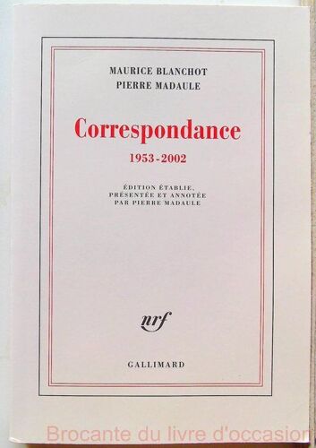 Correspondance (1953-2002)