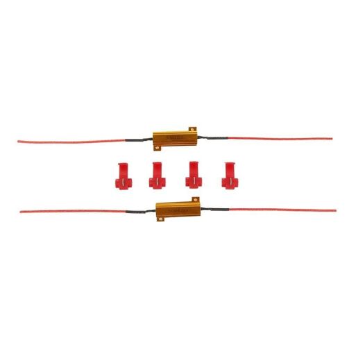 Résistance De Charge Fixe 50w 6 Ohm, Ampoule Led Rapide, Super Scintillement, Clignotant, Clignotant, Anti-Stroboscope, Charge De Voiture, Annuleur D'erreur, 2 Pièces