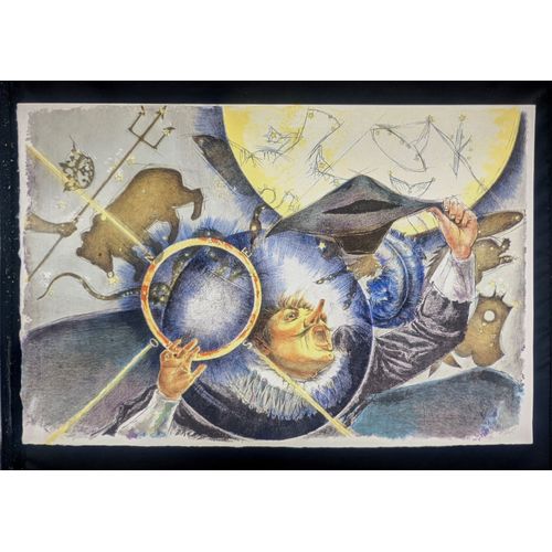 Lithographie Originale Cyrano De Bergerac Planche N° 9 R. Carrance Papier Japon