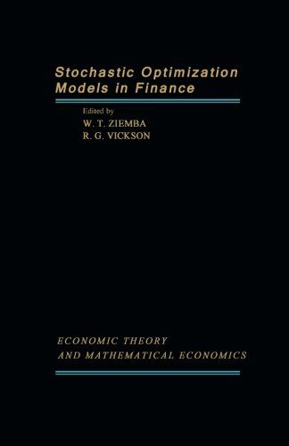 Stochastic Optimization Models In Finance