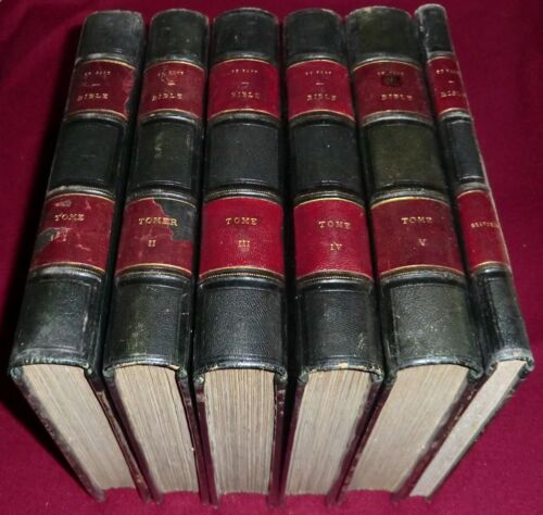 La Sainte Bible Traduite Sur Le Latin De La Vulgate Par Lemaistre De Sacy En 6 Volumes