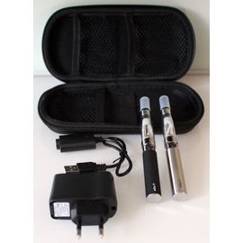 KIT PACK EGO CIGARETTE ELECTRONIQUE CHROME NOIR