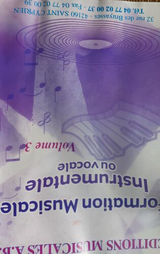 Formation Musicale Vol 3 Edition Ab