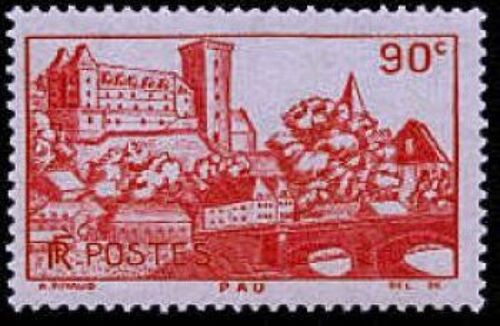 France 1939, Bel Exemplaire Yvert 449, Vue De La Ville De Pau, Neuf*