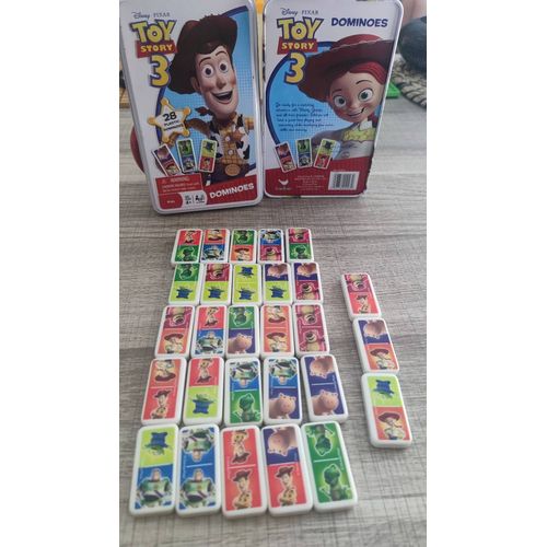 Boîte Métallique Toy Story 3 Avec Ses 28 Dominos