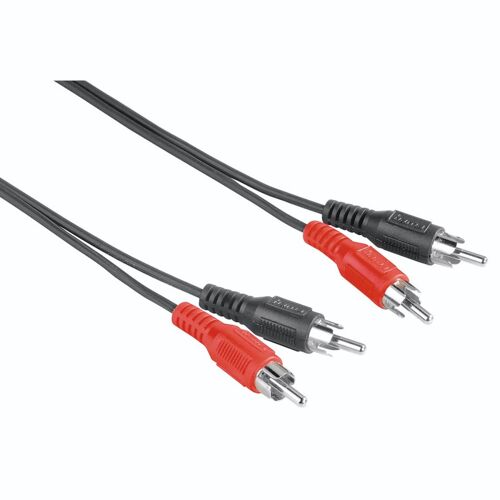 Câble audio, 2 fiches RCA mâles - 2 fiches RCA mâles, 2,5 m