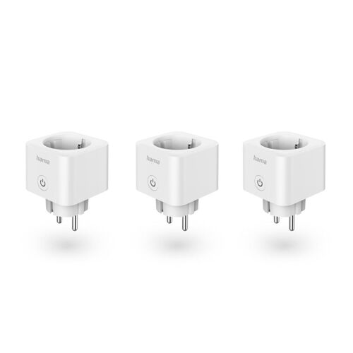 Prise WiFi intelligente, Matter, 3.680W, commande voc/appli, pack de 3