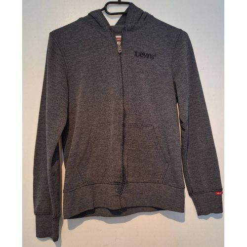 Veste Levi'S Mixte Zippée À Capuche Couleur Grise Unie