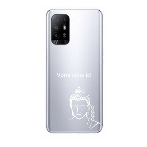 Coque Oppo A94 5G bouddha blanc personnalisee