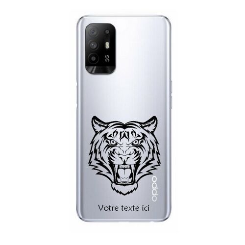 Coque Oppo A94 5g Tigre Noir Jungle Personnalisee
