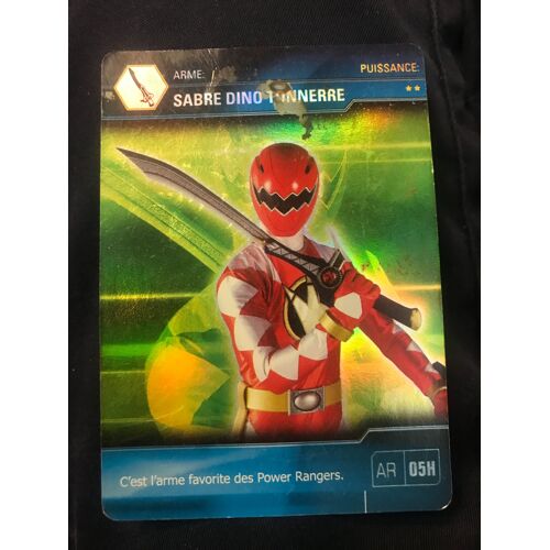 Carte Power Rangers Dino Tonnerre Arme : Sabre Dino Tonnerre