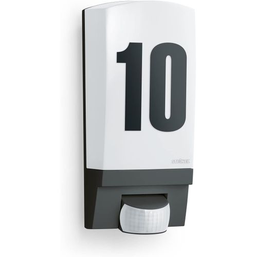 Applique murale Steinel L1 avec numéro de maison Luminaire extérieur avec détecteur de mouvement 180°