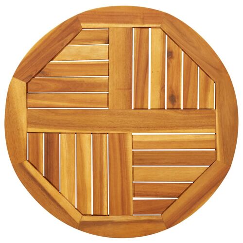Vidaxl Dessus De Table Ø60x2 Cm Rond Bois Massif D'acacia