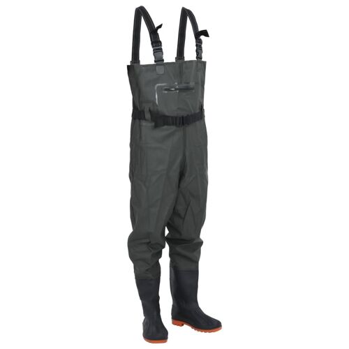 Vidaxl Cuissardes Avec Bottes Et Ceinture Vert Foncé Taille 43