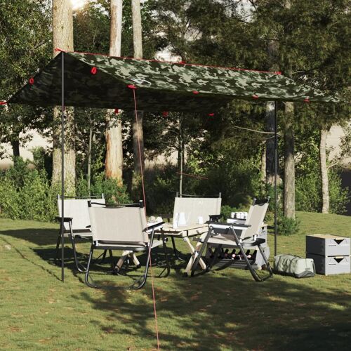 Vidaxl Bâche De Camping Camouflage 366x306 Cm Imperméable