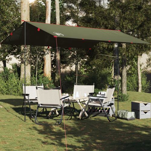 Vidaxl Bâche De Camping Vert Olive 366x306 Cm Imperméable