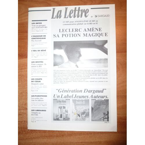 La Lettre De Dargaud 1