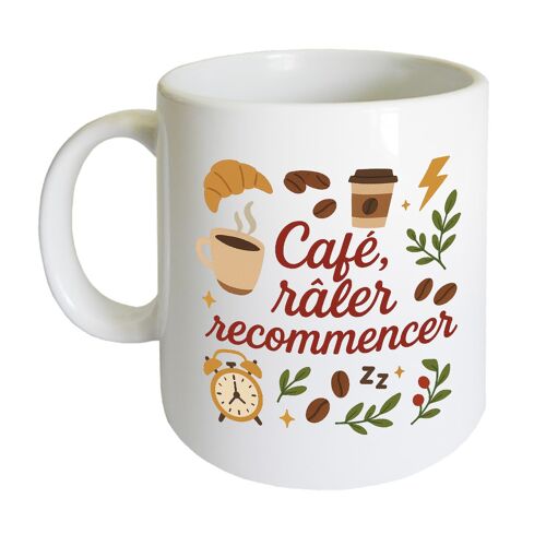 Mug Café Râler Recommencer ¿ Cbkréation