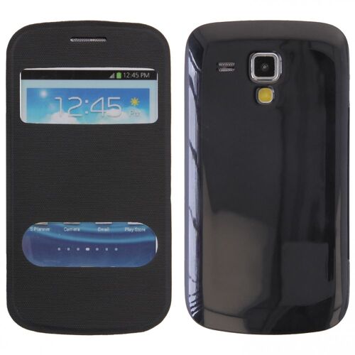 Etui Windows Pour Samsung S7560 S7562 Trend Noir