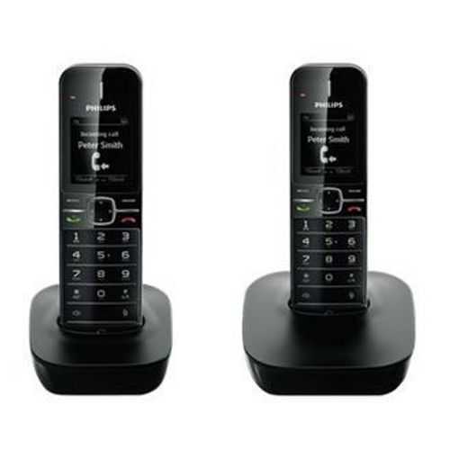 Téléphone sans fil Philips CD480 DUO - NOIR