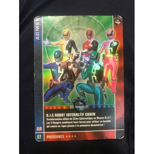 Carte Power Rangers Spd Police Armes : R I C Robot Interactif Cabin - Ar 07