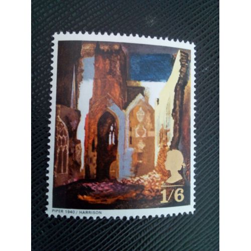 Timbre Royaume - Unis Yt 544 "Ruines De St Mary Le Port" (John Piper) 1968 ( 20505 )