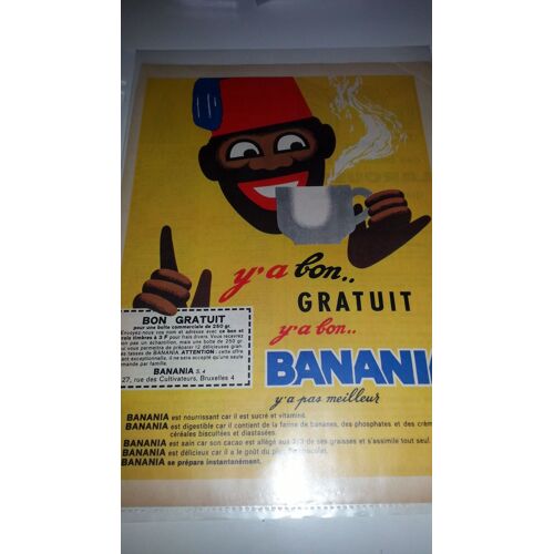 Ancienne Publicité Papier: Banania, Parue Dans La Presse En 1962
