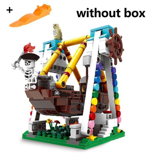 Blocs De Construction Xingbao 01109, Bateau De Pirate, Ride Du Paradis, Jouets, Parc D'Attractions, Modèle Brique Avec Figurines Moc