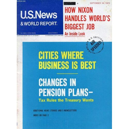 U.S. News & World Report, Vol. Lxix, N° 11, Sept. 1970