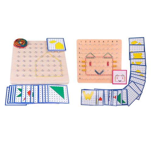 Jouet En Bois Pour Enfant, Jouet De Maths Graphique Montessori, Tige, Casse-Tête, Matériel De Manipulation, Matrice, Planche Géolocalisation