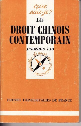 Le Droit Chinois Contemporain