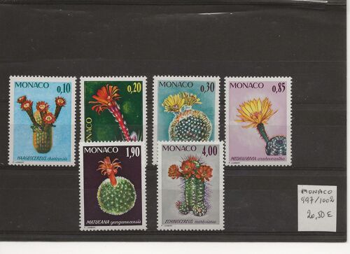 Monaco - Yt 997 A 1002 - Plantes Exotiques