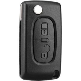 2 Boutons Coque Clé Compatible Ce0523 Clé À Rabat Pliable Pour Peugeot 207 307 308 407 408 3008 5008 Citroen C2 C3 C4 C5 C6 C8 (2 Boutons Ce0523)