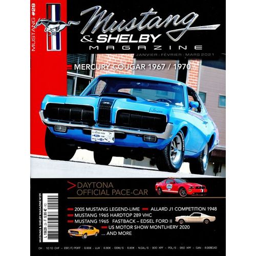 Mustang & Shelby 29 Mercury Cougar 1967/1970