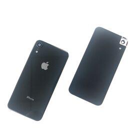Vitre arrière Apple iPhone XR Noir coque capot cache batterie dos