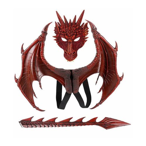 Halloween Carnaval Enfants Habillage Jouet Dragon Wing Tail Set Maquillage Costume Accessoires Autre Décoration Pour Noël