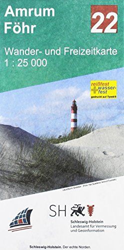 Amrum - Föhr Wander- Und Freizeitkarte 1:25 000