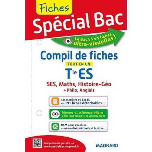 Compil De Fiches Tout En Un Tle Es - Ses, Histoire-Géo, Maths, Anglais, Philosophie