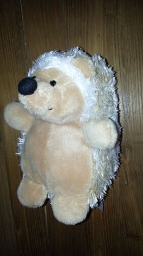 Petit Doudou Herisson Gipsy Beige Et Blanc 15 Cm