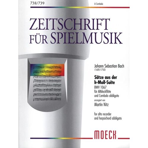 Sätze Aus Der H-Moll-Suite Bwv 1067 - Flûte À Bec Alto Et Clavecin